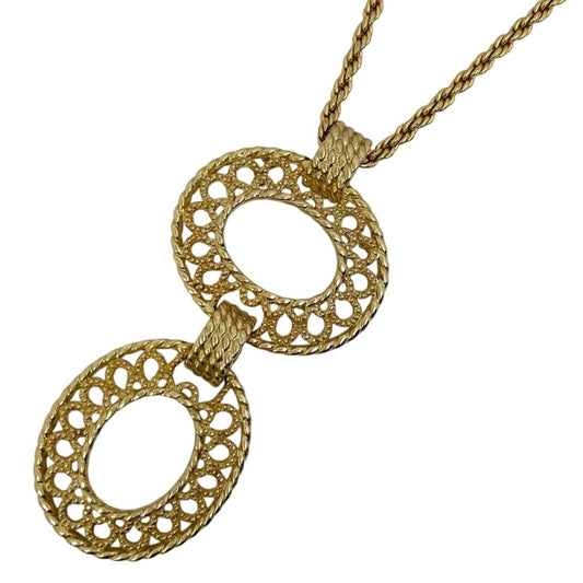 Dior Oval Necklace Gold Plated