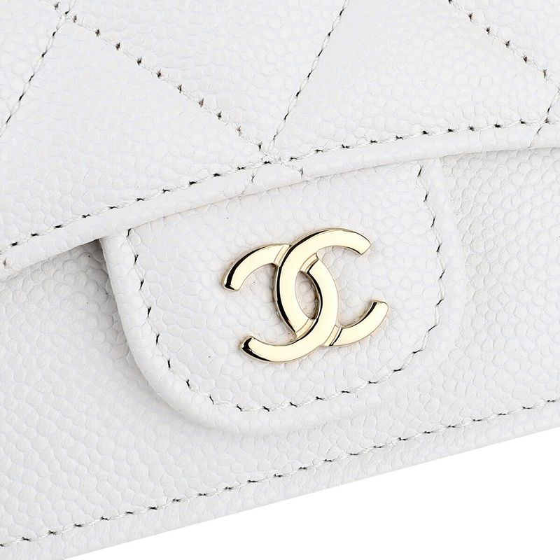 Chanel Coin Case White