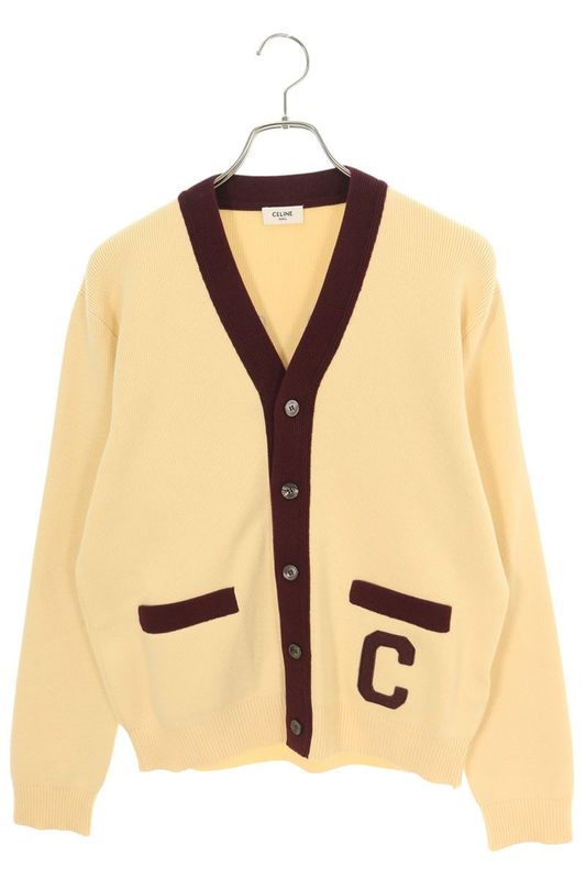 Celine 25SS Rv08i192w College Logo Cardigan Men's S