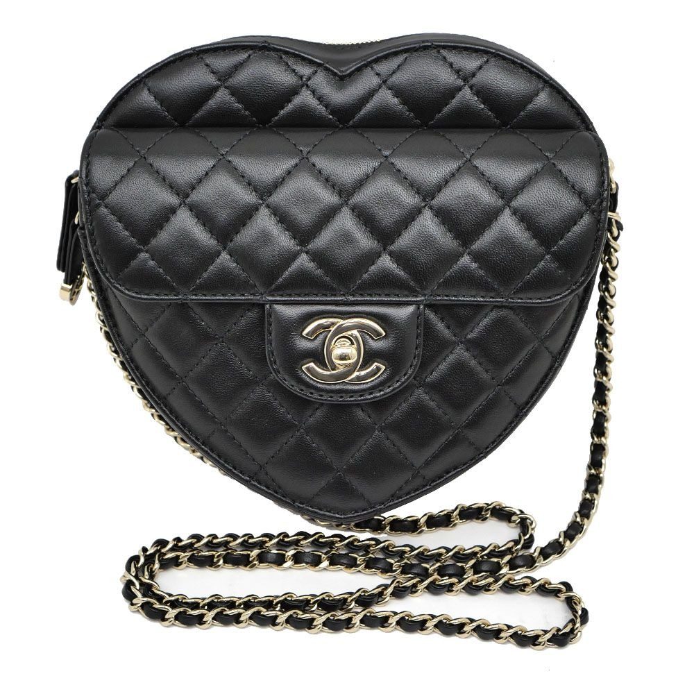 Chanel Heart Handbag Gold