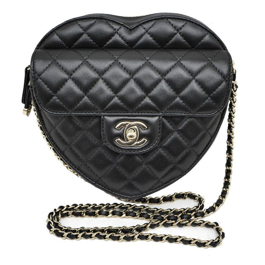 Chanel Heart Handbag Gold