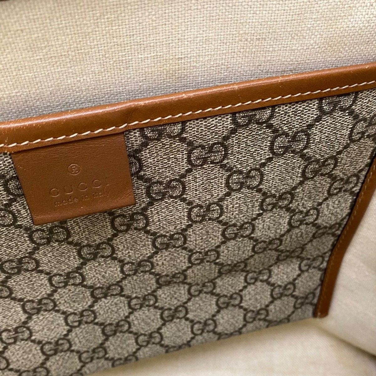 Gucci Tote GG Supreme Sherry A3 Business Travel Mothers Large Capacity — view 14