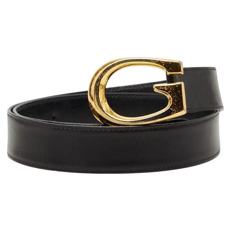 Gucci Vintage Belt 30 Black Leather