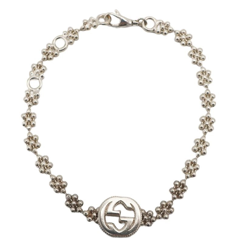 Gucci Bracelet SV 925 Silver GG Logo Accessory Chain