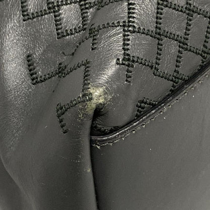 Bottega Veneta Intrecciato Dark Gray Leather Handbag