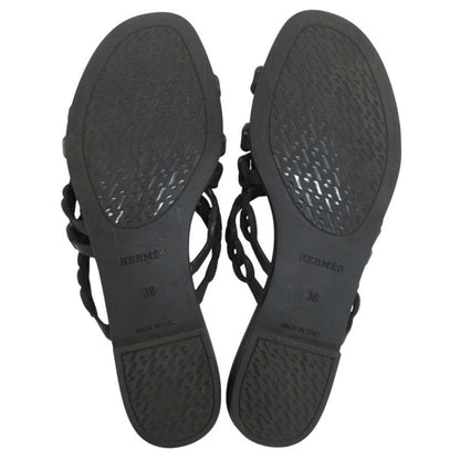 Good Hermes Chaine D'ancre Rivage Rubber Sandals 36 23cm (9.06in) Equivalent