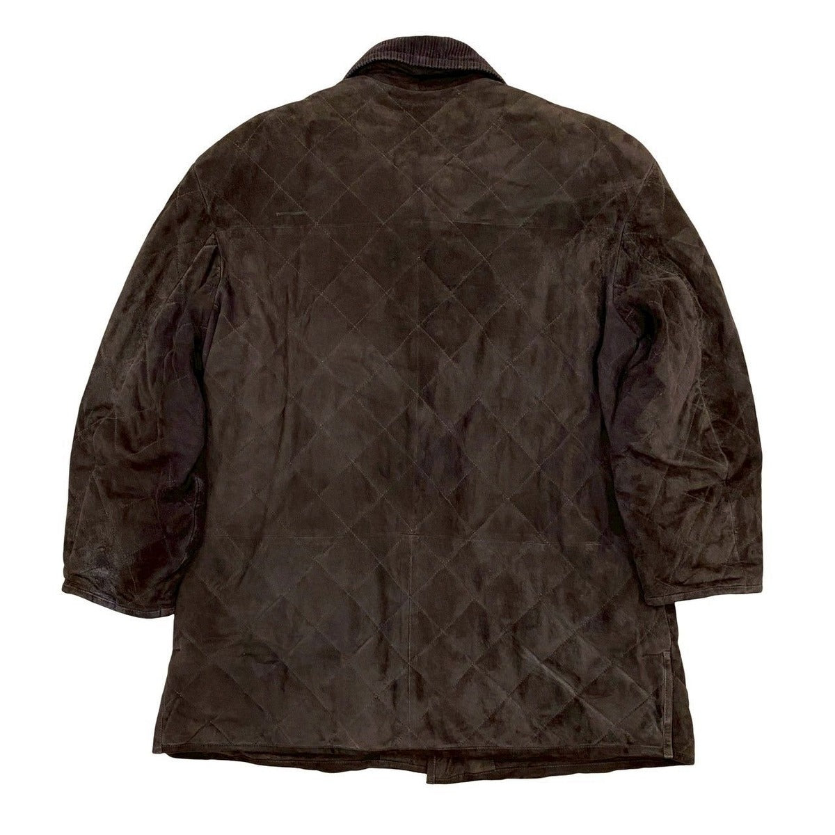 Loewe Quilted Suede Leather Corduroy Coat 50 — view 2