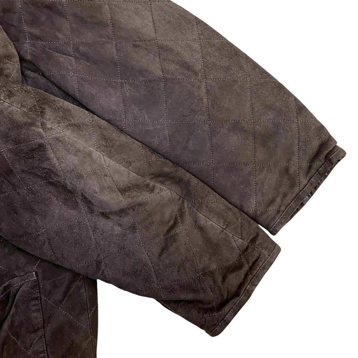 Loewe Quilted Suede Leather Corduroy Coat 50 — view 4