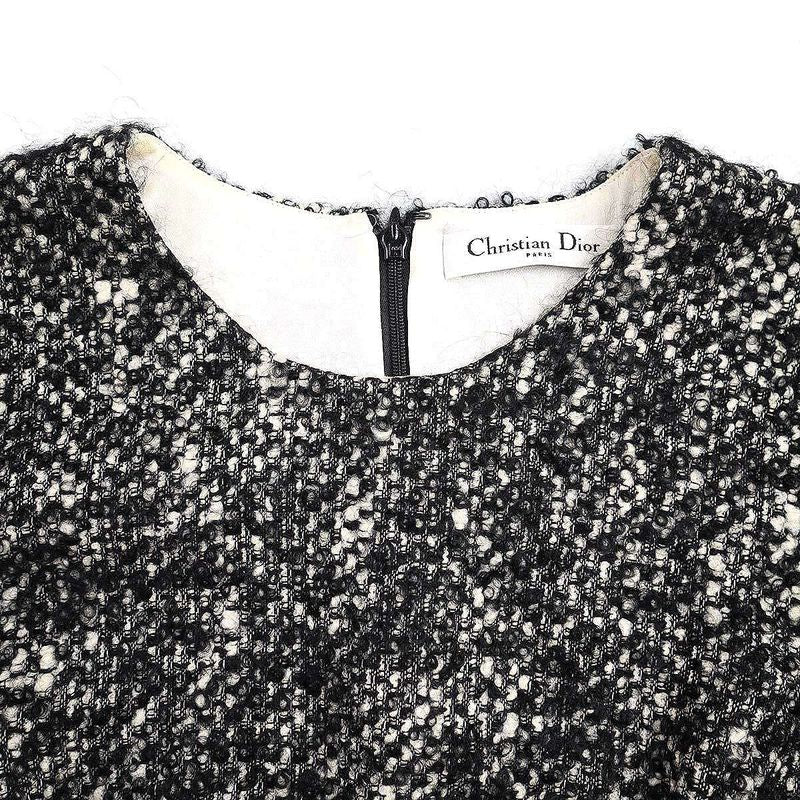 Christian Dior Tweed Dress 4a21658t1152 Black 42