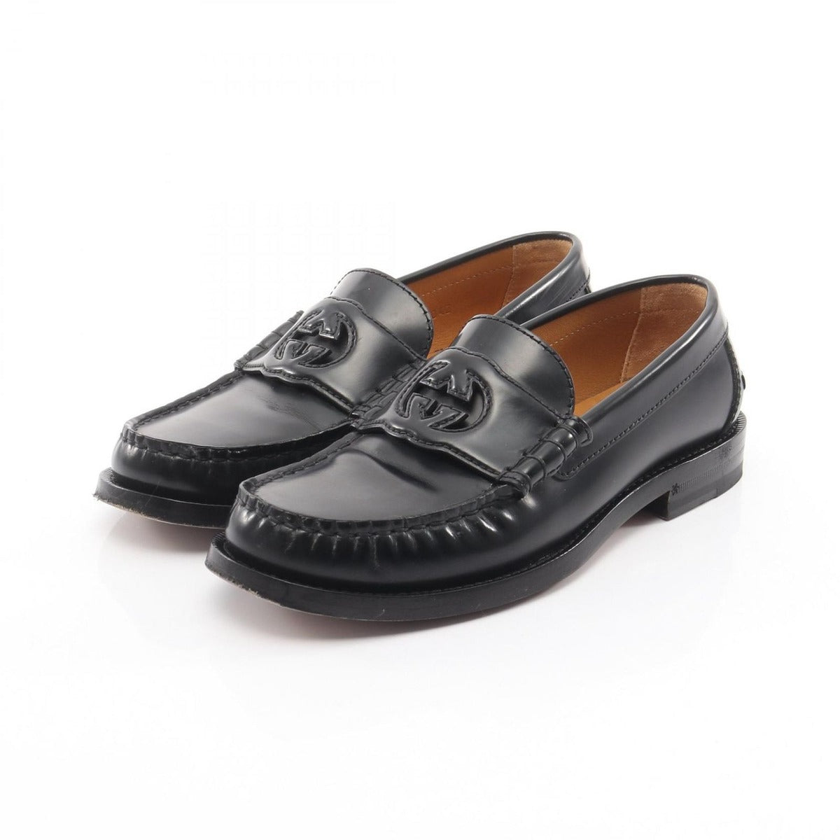 Gucci Loafers Interlocking Leather Shoes