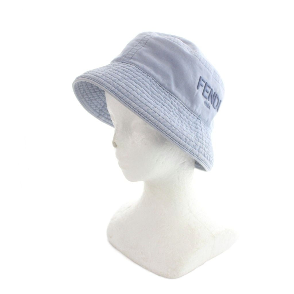 Fendi Bucket Hat Logo Embroidery S Blue