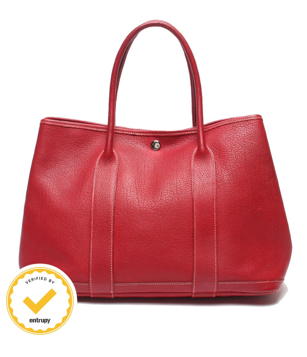 Hermes Tote Bag Silver Garden Party PM