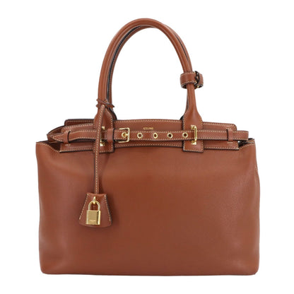 Celine Conti Tote Bag Leather Tan Gold