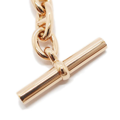Hermes Chaine D'ancre T PM 750pg Bracelet 26 Frames Pink Gold 16cm