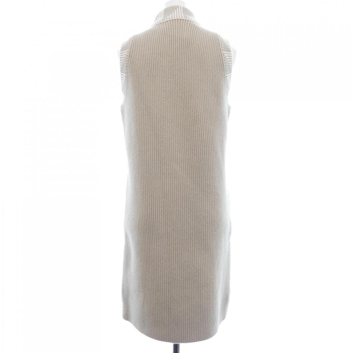 Hermes Figure Artistique Down Vest White Beige Blue — view 2