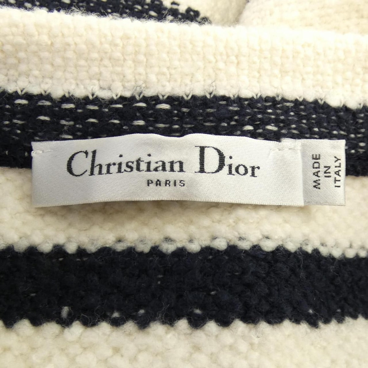 Dior Mariniere Dress Beige 38 Navy — view 4
