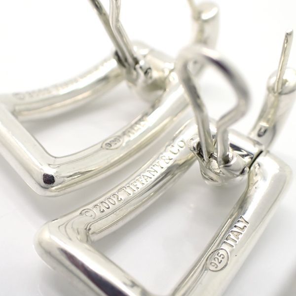 Tiffany & Co Earrings 925 Biscayne Drop Rectangle SV Silver 2002 Tiffany & Co