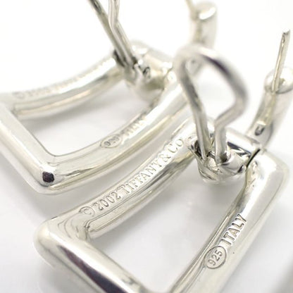 Tiffany & Co Earrings 925 Biscayne Drop Rectangle SV Silver 2002 Tiffany & Co