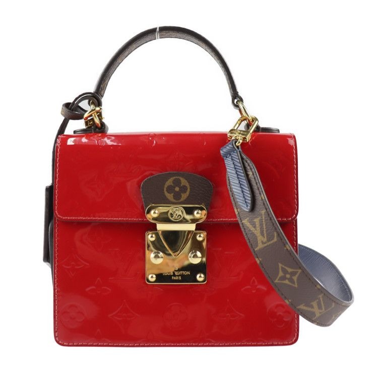Louis Vuitton Spring Street PM Handbag Vernis Epi Leather Monogram