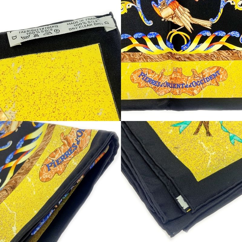 Hermes Silk Carré 90 Pierres D' Orient Et D' Occident Oriental and Western