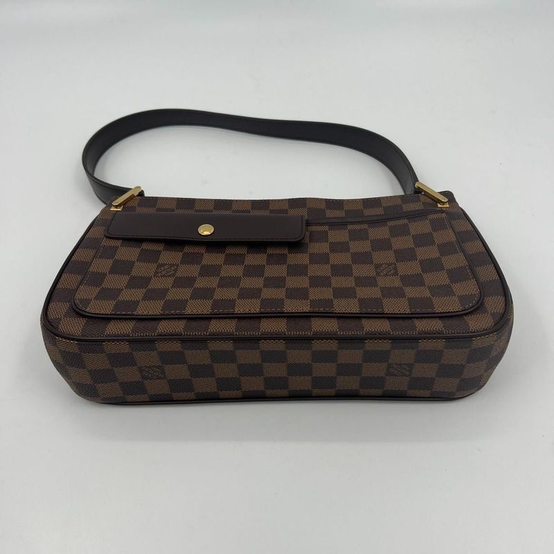 Louis Vuitton Shoulder Bag Damier Aubagne N51129 Ebène Women