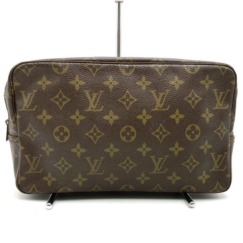 Louis Vuitton M47522 Trousse Toilette 28 Pouch Clutch Bag Brown Monogram Canvas