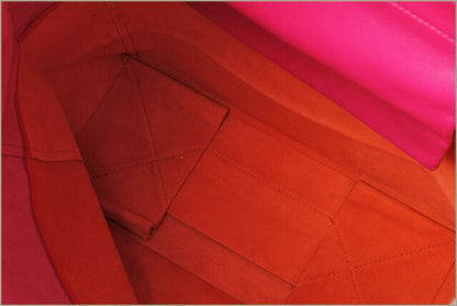 Celine Tote Cabas Su Celine Bi-cabas Calf Bicolor Hibiscus Orange 165553