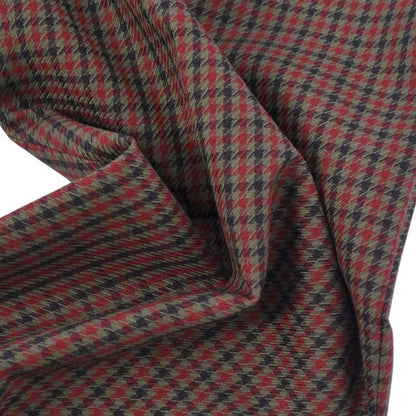 Prada Trousers Long Pants Slacks Staggered Plaid Wool Mo