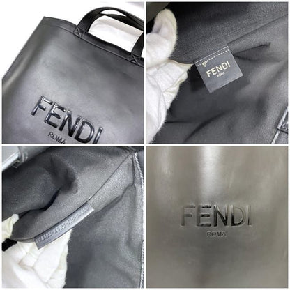 Fendi Tote Bag Black 7va538 F20398 Excellent Condition
