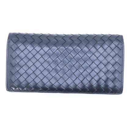 Bottega Veneta Intrecciato Leather Long Wallet Black