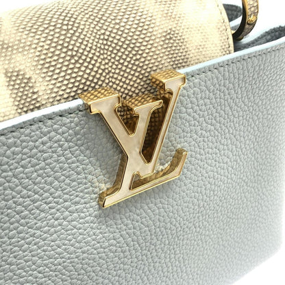 Louis Vuitton Exotic Leather Capucines BB Bag Bleu Olympe — view 4