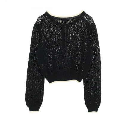 Chanel Knit CC Logo Button Cotton Cardigan — view 2