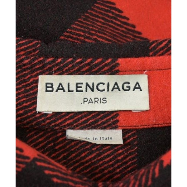 Balenciaga Casual Shirt Wool Red Black — view 3