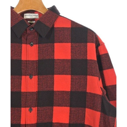 Balenciaga Casual Shirt Wool Red Black — view 4
