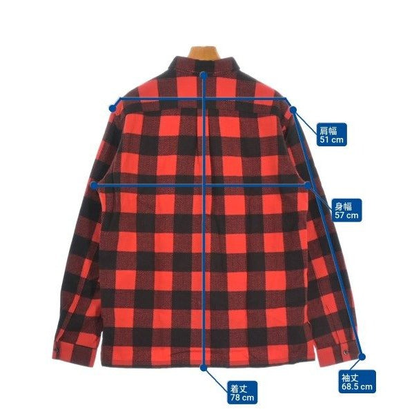Balenciaga Casual Shirt Wool Red Black — view 6