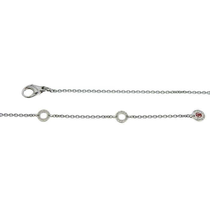 Bvlgari Bulgari Save The Children Onyx Ruby Necklace 356910 Sv925 Silver Onyx