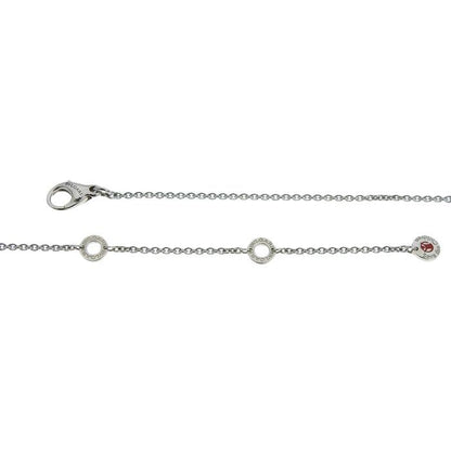 Bvlgari Bulgari Save The Children Onyx Ruby Necklace 356910 Sv925 Silver Onyx