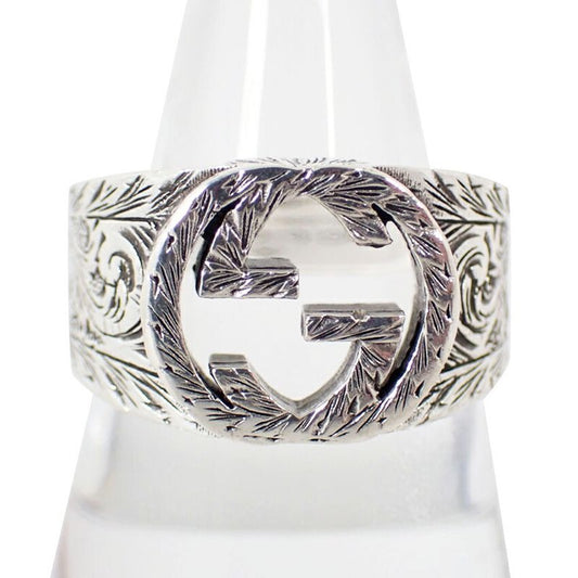 Gucci 925 Interlocking Ring Size 22 J62-1