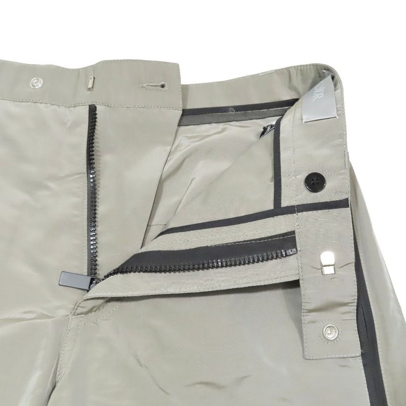 Unused 22ss DIOR Technical Ripstop Bermuda Shorts Half Pants Embroidered Logo