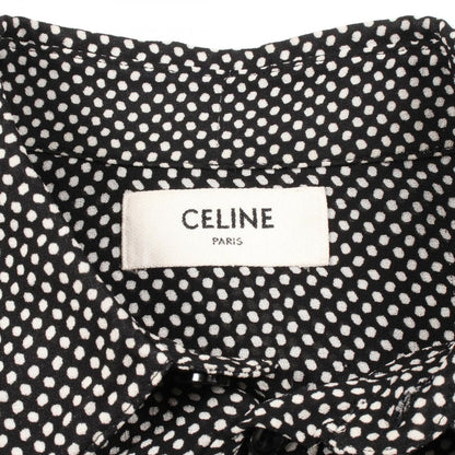 Celine Rayon Shirt Top Black — view 3