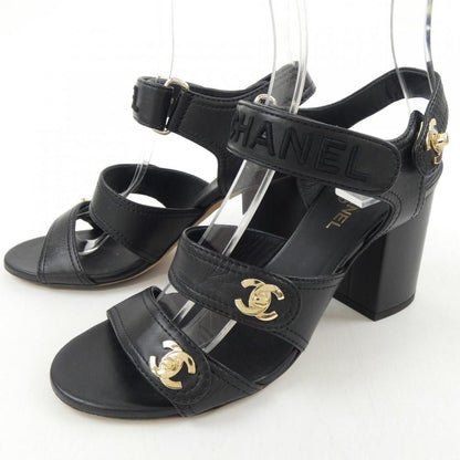 Chanel Turnlock Sandals Black — view 3