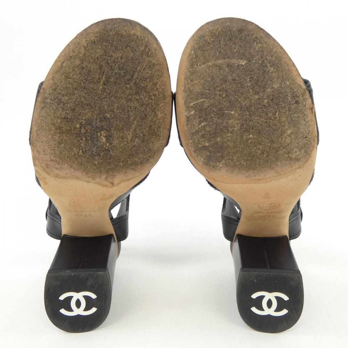 Chanel Turnlock Sandals Black — view 4