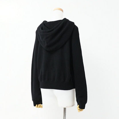 Celine Hoodie Size S Eddy Period Cashmere Knit Hoodie Black Made In Italy