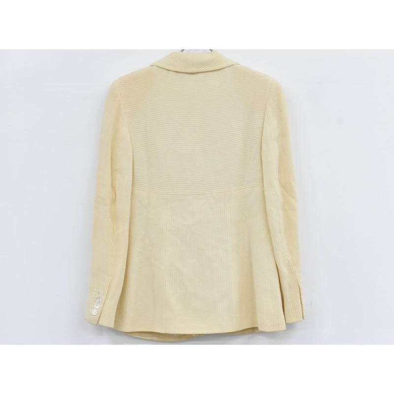 Fendi Cotton Viscose Acetate Cupro Jacket Outerwear Beige — view 2