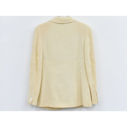 Fendi Cotton Viscose Acetate Cupro Jacket Outerwear Beige — view 2