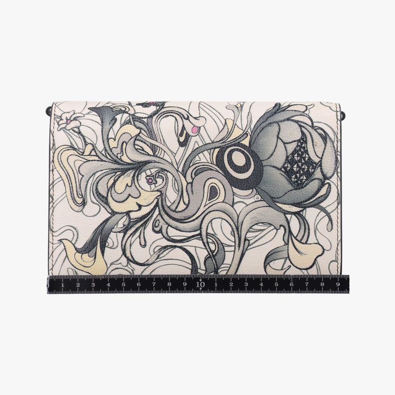Prada Rabbit Print Multicolor Leather 62 D
