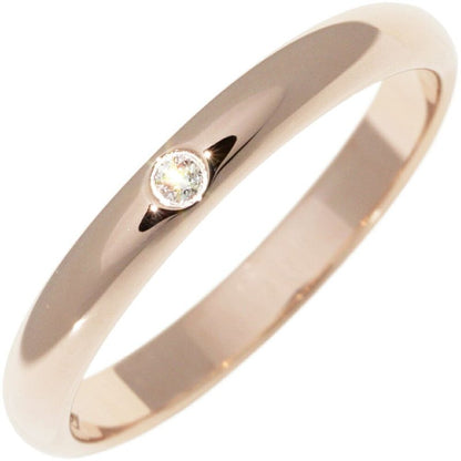 Cartier Ring 18K Pink Gold Diamond 1P (001ct) Classic Wedding Ring 1895 Wedding