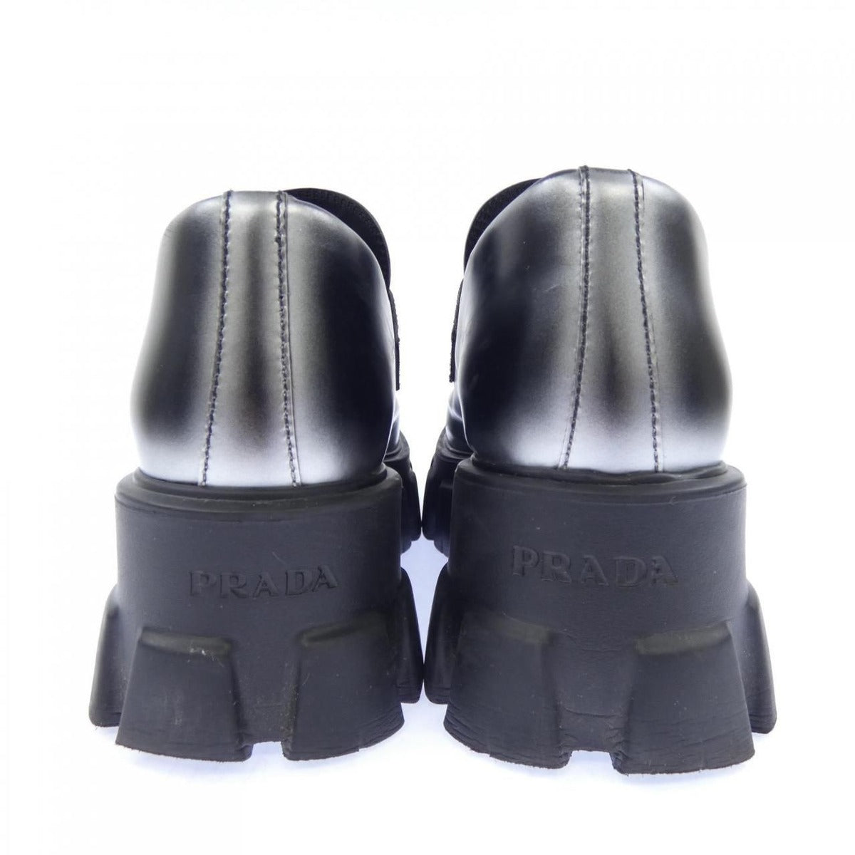 Prada Shoes Loafers Silver — view 5