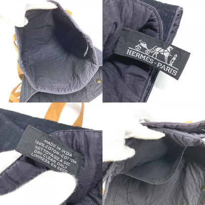 Hermes Shoulder Bag Amedava Cabas De Poche Cotton Navy