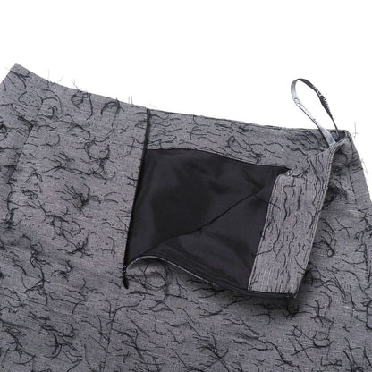 Christian DIOR Skirt Size 42 Tight Knee Length Embroidery All Over Pattern